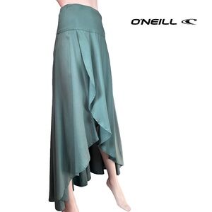 O'Neil Ambrosio Skirt High-Low Asymmetrical Flounce Tulip Hem Peasant Rayon NWT